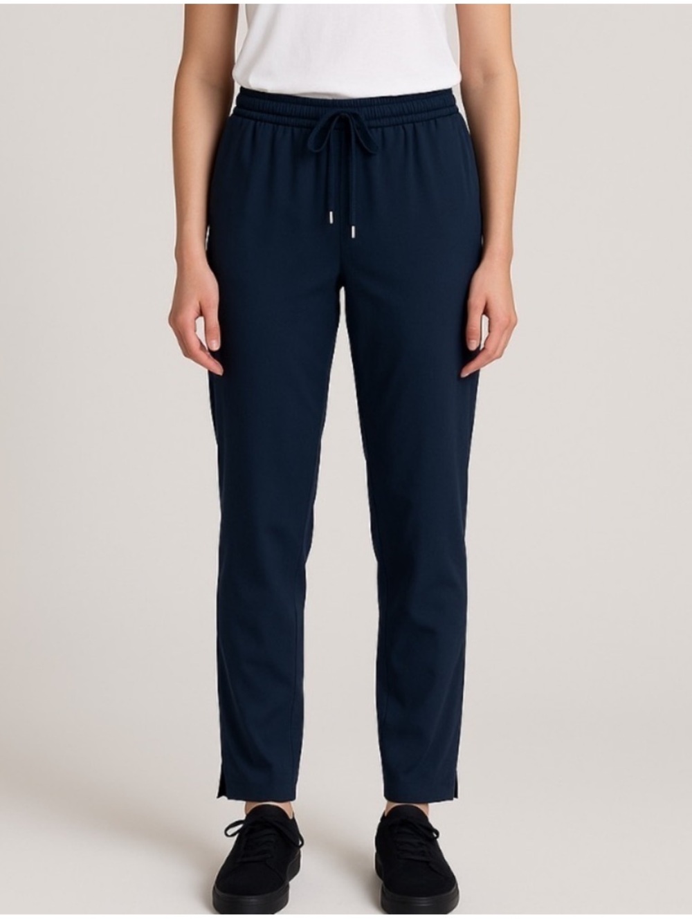 Sportmax Navy Drawstring Jogger Pants